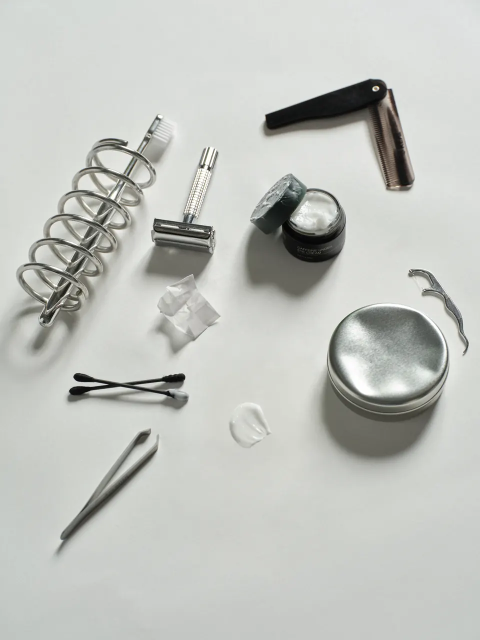 RAWDOG Eye Cream editorial flat lay