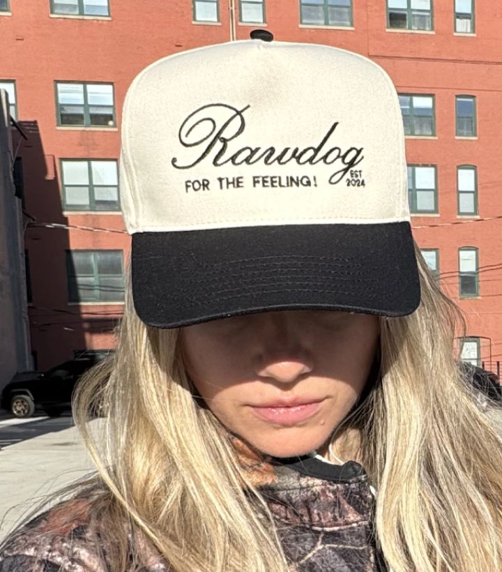 Customer wearing RAWDOG Trucker Hat