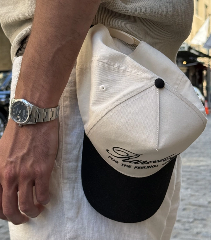 Customer wearing RAWDOG Trucker Hat